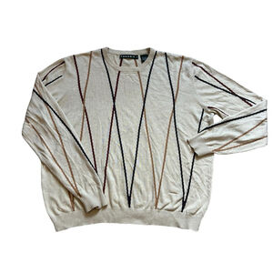 Cream striped vintage Tundra sweater